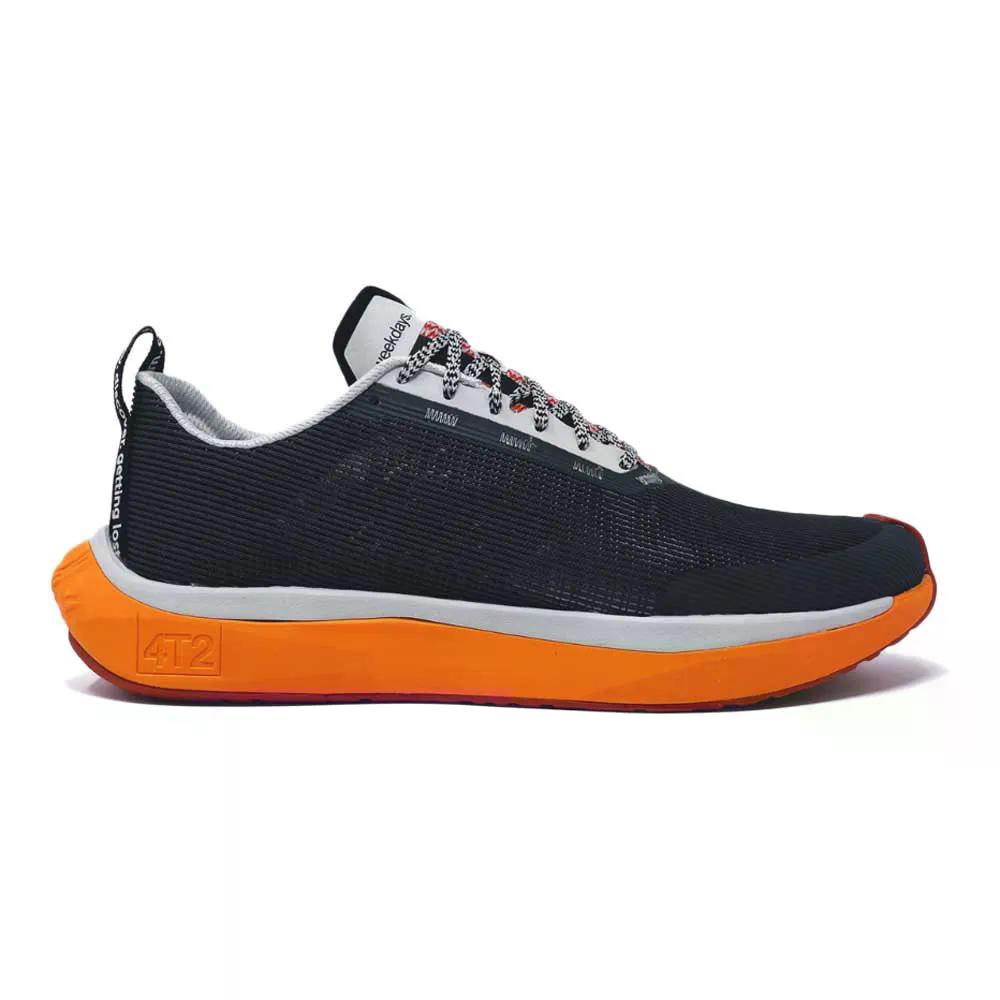 フォーティーツー ウィークデイズ 駈けっくら シューズ （ Anthracite/MidGrey ） | 4T2 Weekdays running shoes  [t]