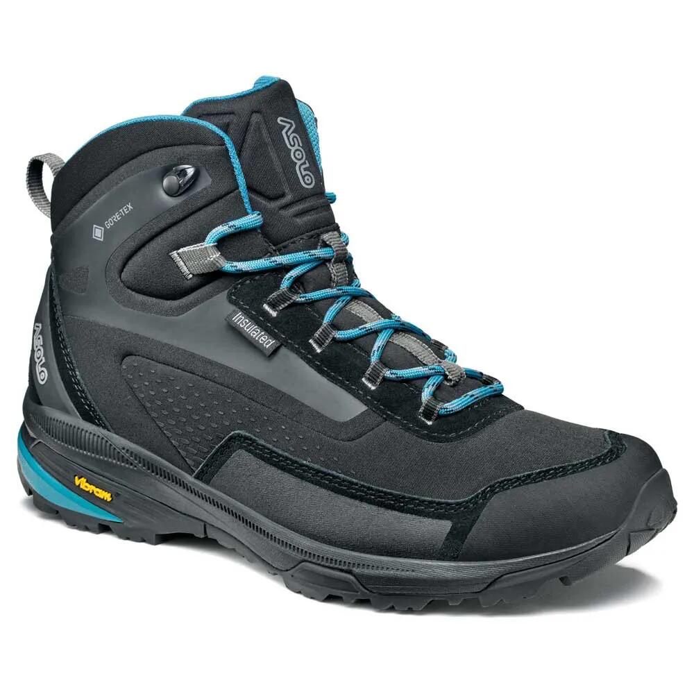 アゾロ ヌーク ゴアテックス ヴィブラム ハイキング ブーツ レディース （ Black / Blue Moon ） | ASOLO Nuuk gore-tex Vibram hiking boots Women [t]