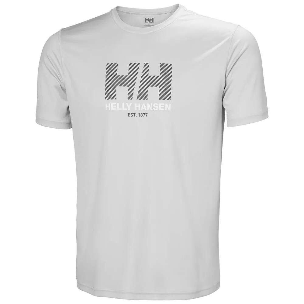 ヘリーハンセン テック グラフィック 2.0 ショートスリーブ ベースレイヤー （ Grey Fog ） | HELLY HANSEN Tech Graphic 2.0 Short sleeve base layer [t]