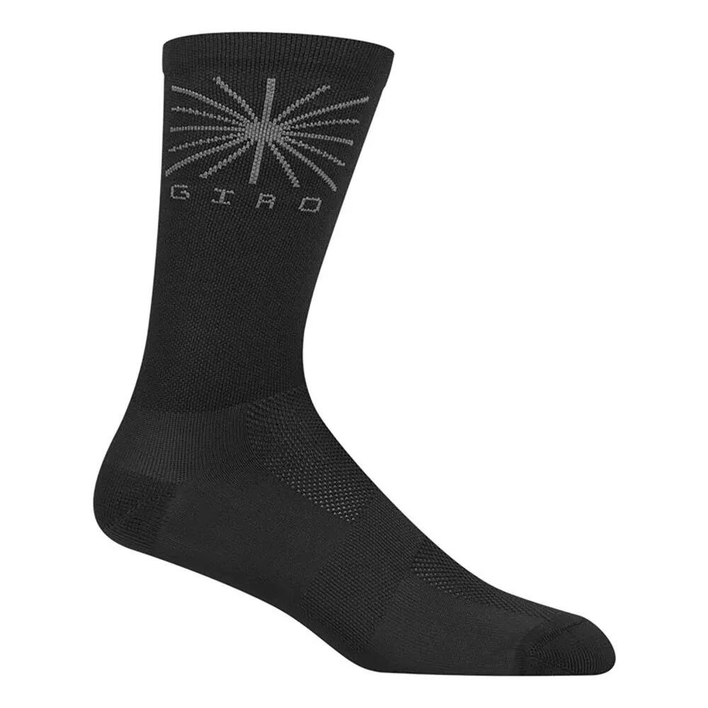 ジロ コンパック レーサー ハイ ライズ ソックス （ Black / Logo ） | GIRO Comp Racer High Rise socks [t]