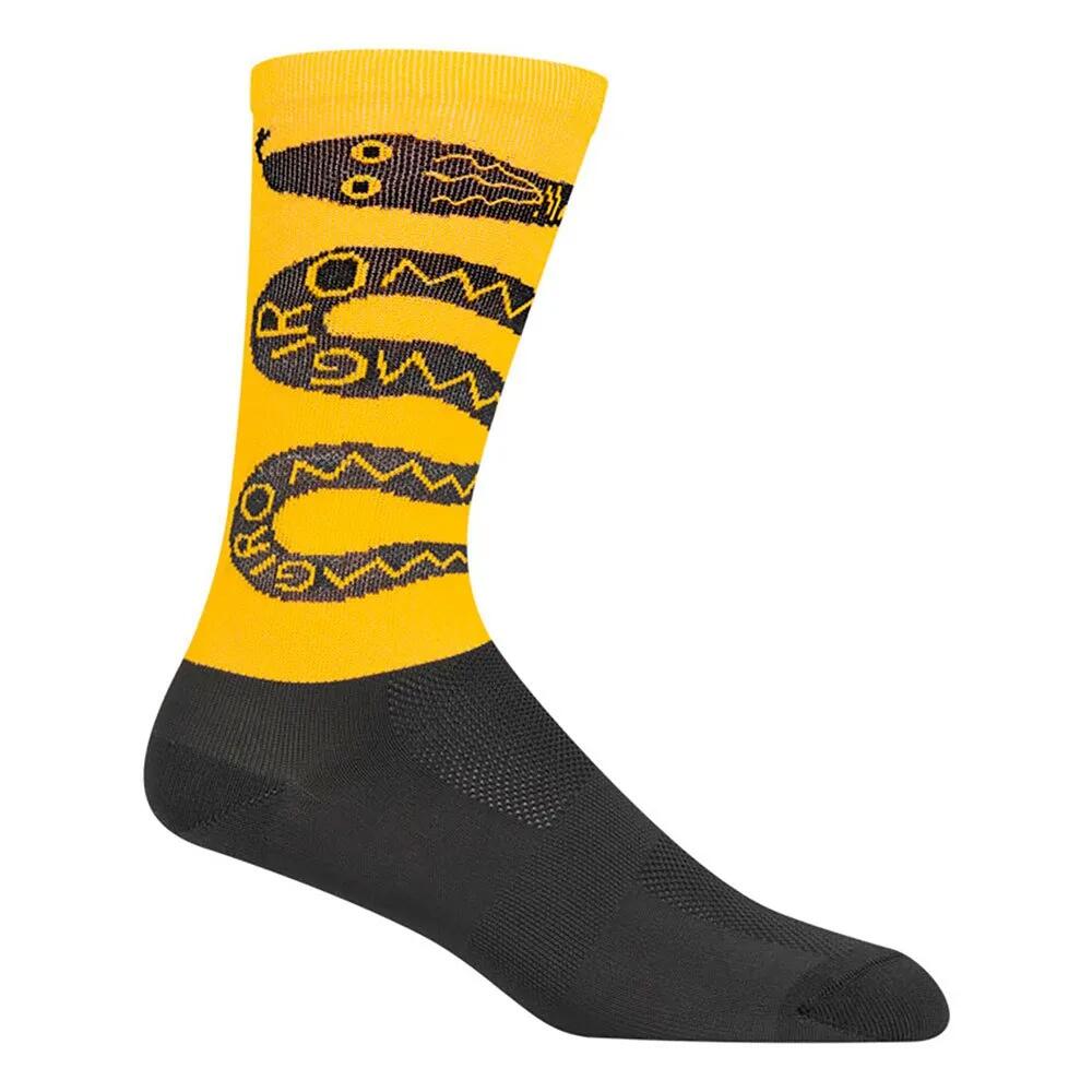 ジロ コンパック レーサー ハイ ライズ ソックス （ Black / Yellow ） | GIRO Comp Racer High Rise socks [t]