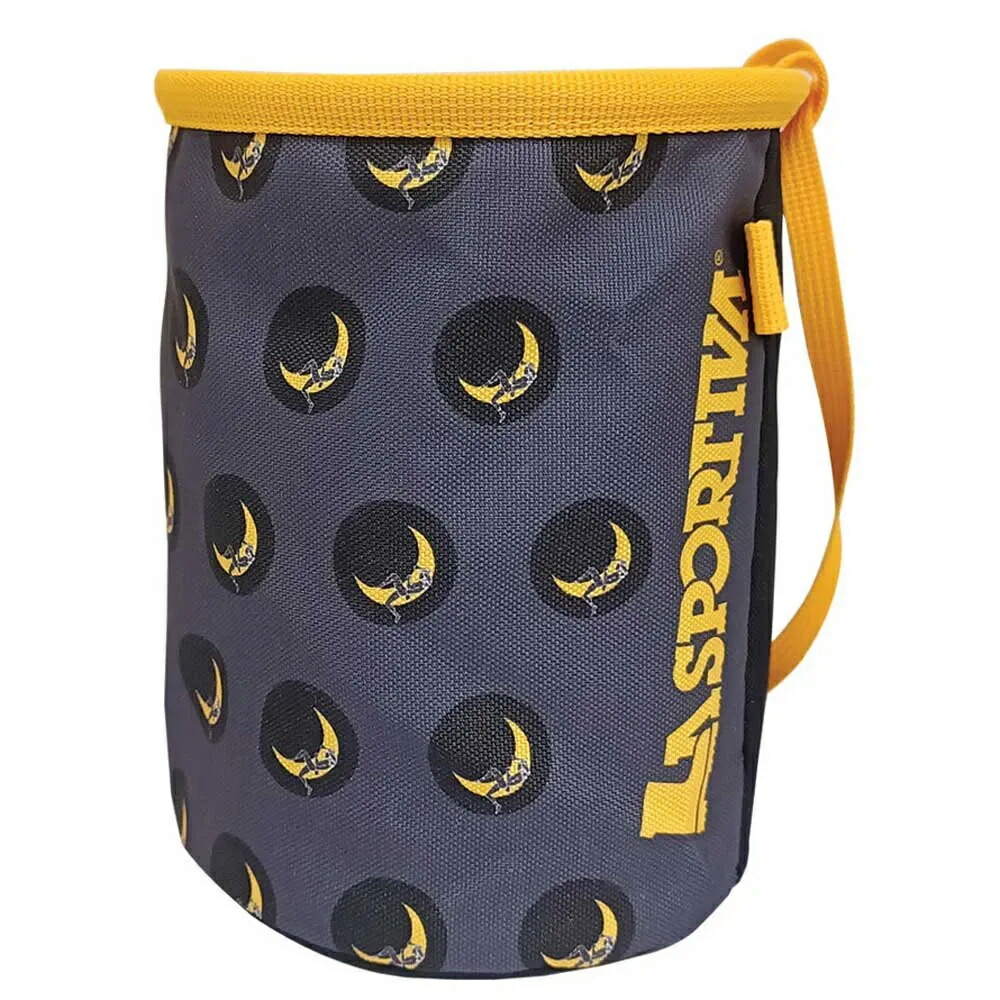スポルティバ オンザムーン チョークバッグ （ Carbon / Giallo ） | LA SPORTIVA On The Moon Chalk Bag [t]