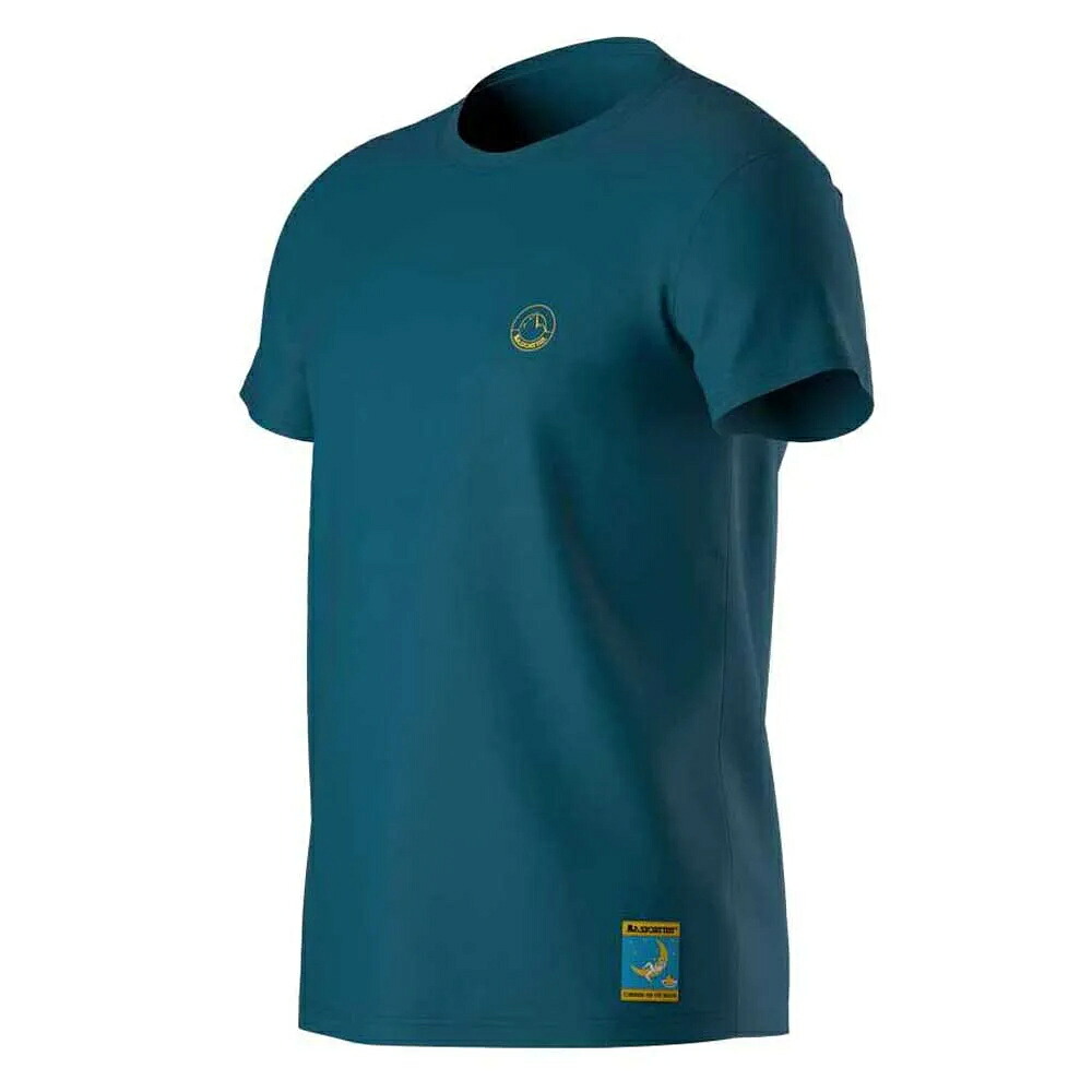 スポルティバ クライミング オン ザ ムーン Tシャツ （ Turchese / Giallo ） | LA SPORTIVA Climbing on the Moon T-shirt [t]