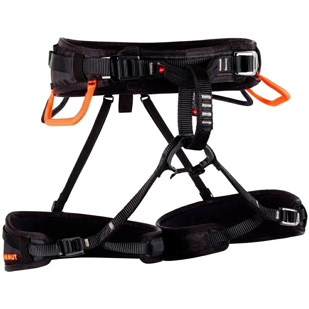 マムート オフィア 4スライド ハーネス （ Black / Safety Orange ） | MAMMUT Ophir 4 Slide [t]