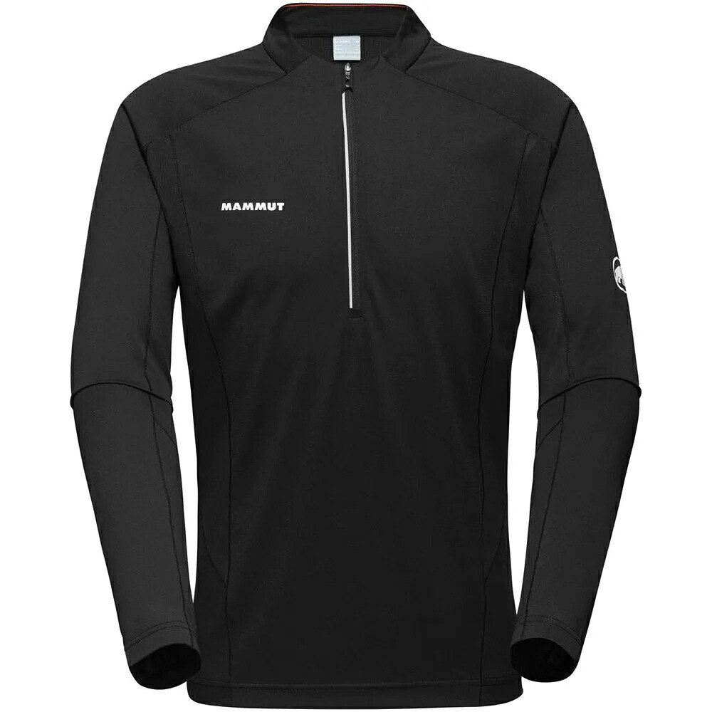 マムート 活動力 FL ジップ ロング衣手 御茶プルオーバー メンズ （ Black ） | MAMMUT Aenergy FL Zip long sleeve T-shirt [t]