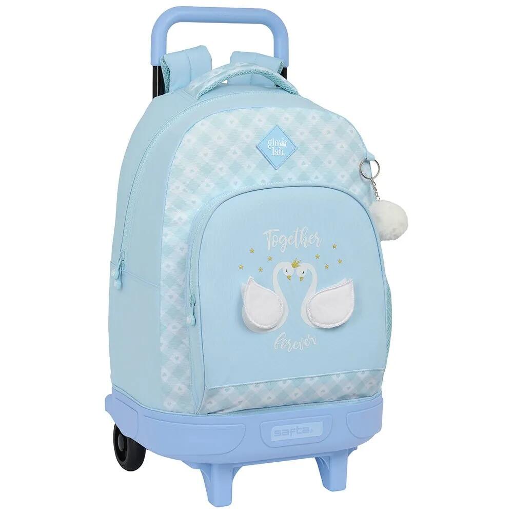サフタ グロウラブ スワンズ 33L 33x45x22 糎 ホイールド うしろ側風呂敷き包み （ Multicolor ） | SAFTA Glowlab Swans 33L 33x45x22 糎 Wheeled Backpack  [t]