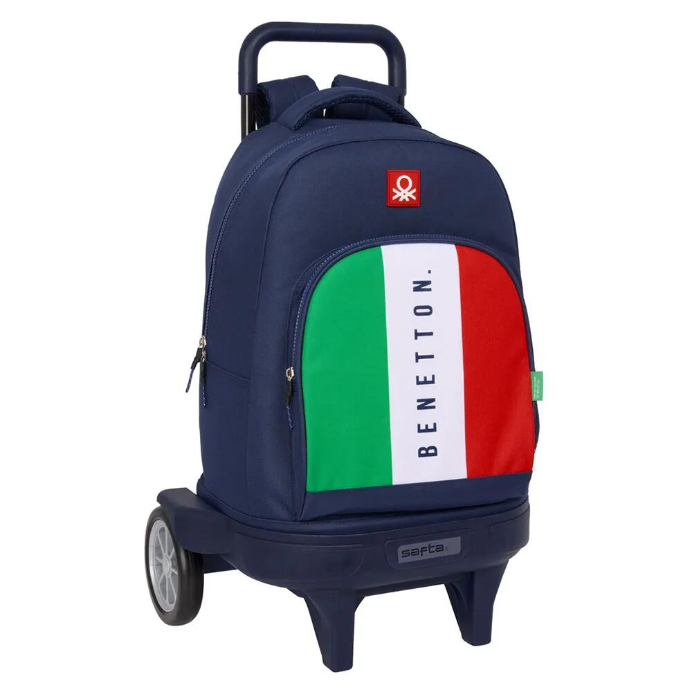 サフタ コンパクト エボリューティブ ベネトン フラッグ ホイールド バックパック （ Multicolor ） | SAFTA Compact Evolutive Benetton Flag Wheeled Backpack [t]