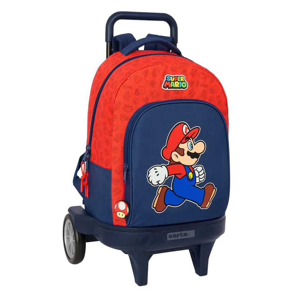 サフタ コンパクト エボリューティブ スーパーマリオ トリック ホイールド バックパック （ Multicolor ） | SAFTA Compact Evolutive Super Mario Trick Wheeled Backpack [t]｜クライムスワールド 店