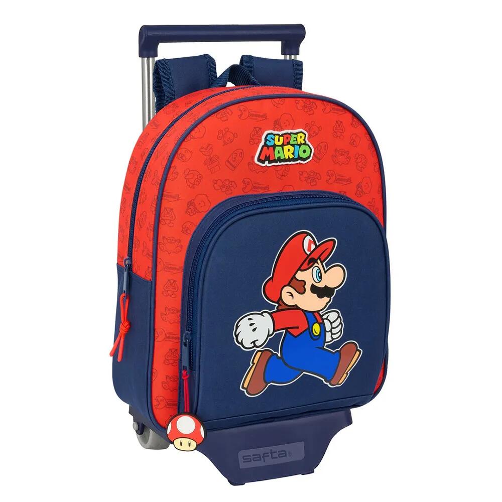 サフタ スーパーマリオ トリック ホイールド バックパック （ Multicolor ） | SAFTA Super Mario Trick Wheeled Backpack [t]