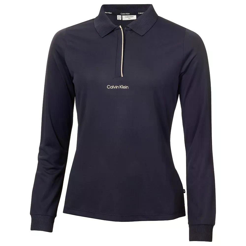 カルバン クライン ゴルフ ミラ レディース ロングスリーブ ポロ （ Navy ） | CALVIN KLEIN GOLF Mila Woman long sleeve polo [t] 9,720円
