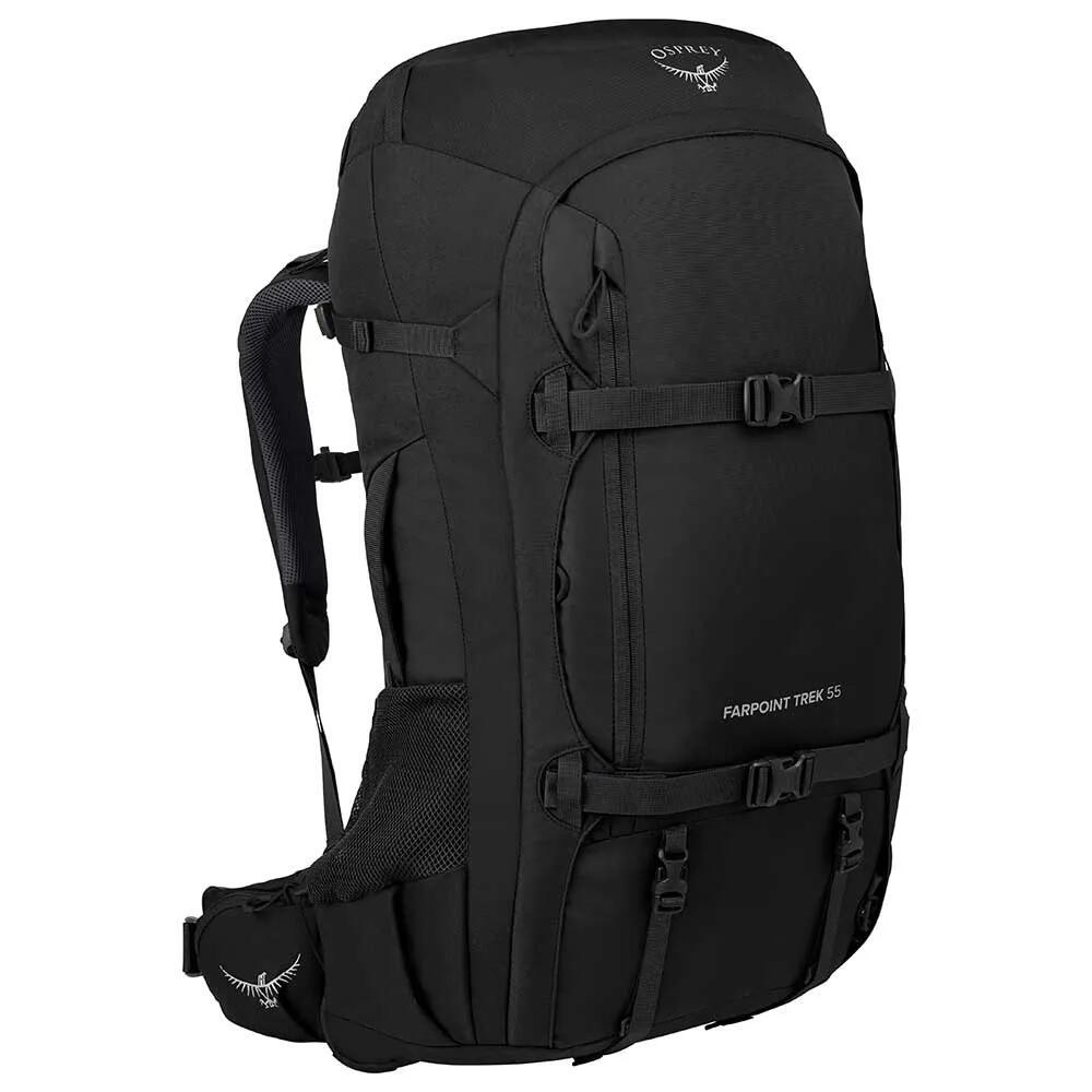 【楽天市場】オスプレー ファーポイント トレック 55L バックパック （ Black ） | OSPREY Farpoint Trek