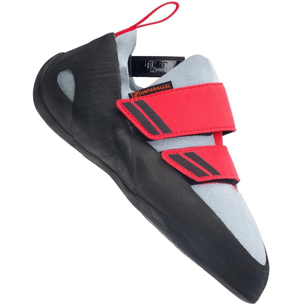 アン緯線 エンゲージ ブイシーエス エルブイ クライミングシューズ （ Grey / Red ） | UNPARALLEL Engage VCS LV Climbing Shoes [t]