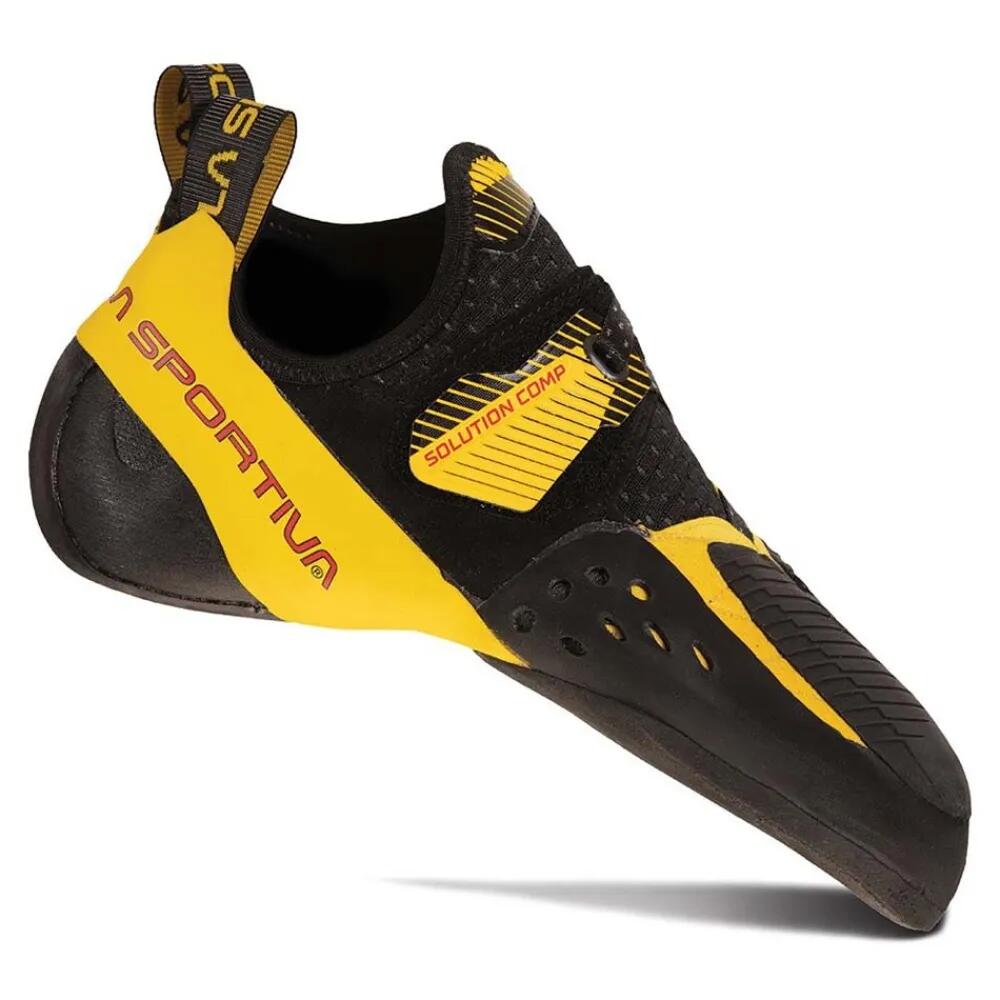 スポルティバ 解決手段 コンプ クライミングシューズ （ Black / Yellow ） | 天使の都市 SPORTIVA Solution Comp Climbing Shoes [t]
