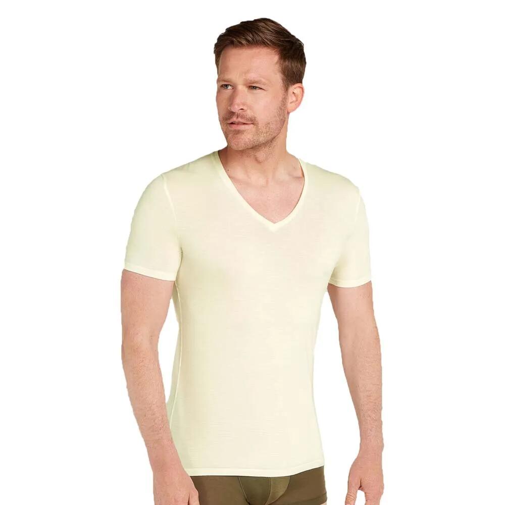 アイスブレーカー メリノ 150 アナトミカ ヴィー ショート スリーブ ベース レイヤー （ Undyed ） | ICEBREAKER Merino 150 Anatomica V Short sleeve base layer [t]｜クライムスワールド 店