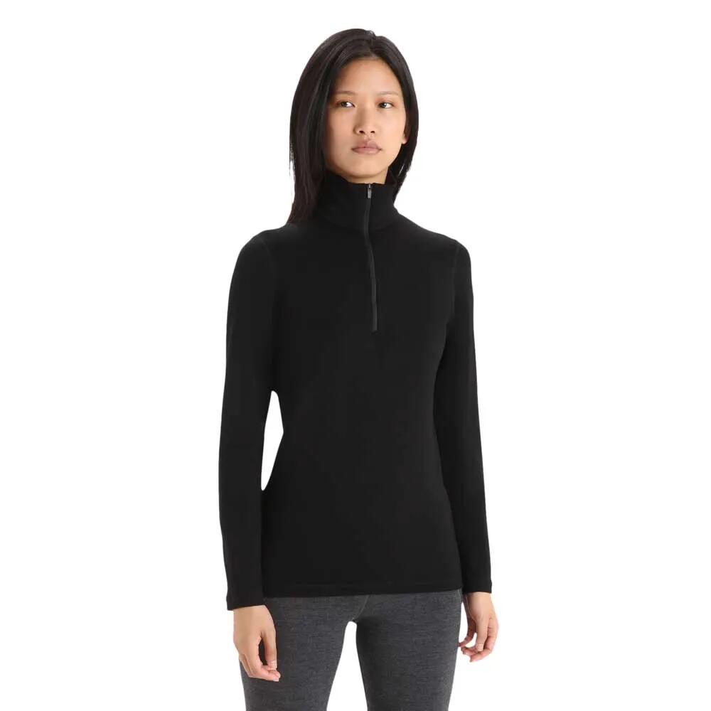 アイスブレーカー メリノ 260 テック ロング スリーブ ベース レイヤー レディース （ Black ） | ICEBREAKER Merino 260 Tech Long sleeve base layer Women [t]