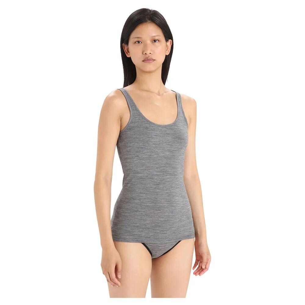 アイスブレーカー サイレン スリーブレス ベース レイヤー レディース （ Gritstone Heather 013 ） | ICEBREAKER Siren sleeveless base layer Women [t]