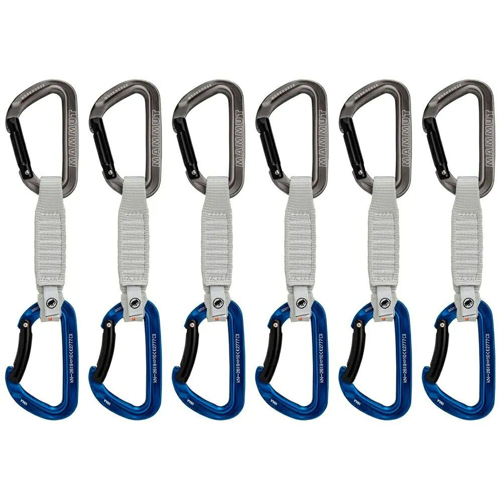 マムート ワークホース キーロック クイックドロー 6個セット （ Grey / Blue ） | MAMMUT Workhorse Keylock quickdraw 6 piece set [t]