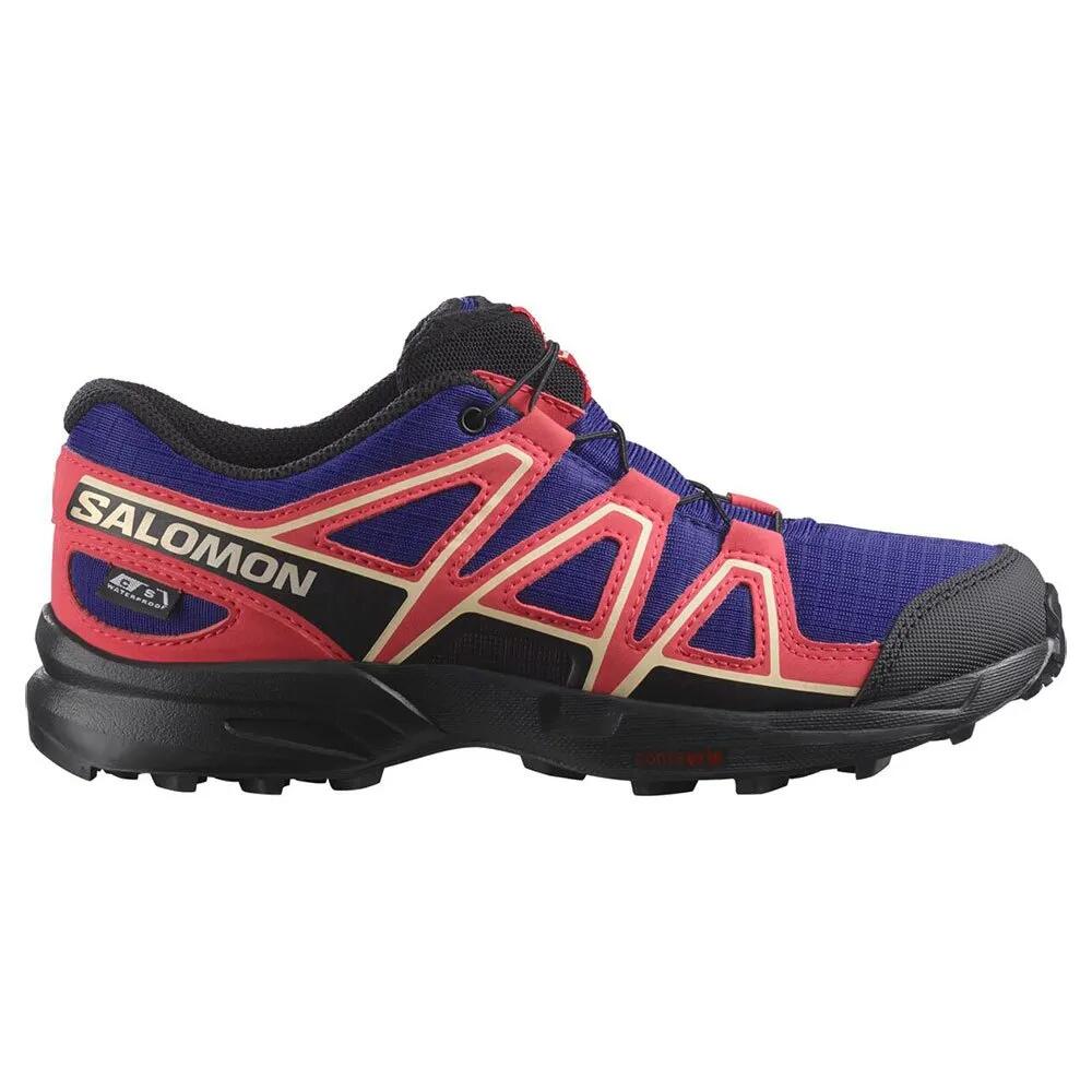 サロモン スピードクロス CSWP ジュニア ハイキング シューズ （ ClematisBlue/Black/VirtualPink ） | SALOMON Speedcross CSWP Junior hiking shoes [t]
