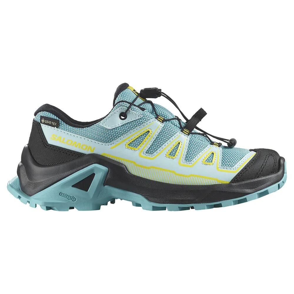 サロモン X ウルトラ ゴアテックス ジュニア ハイキング シューズ （ BlueCuracao/Turbulence/YellowIris ） | SALOMON X Ultra gore-tex Junior hiking shoes [t]｜クライムスワールド 店