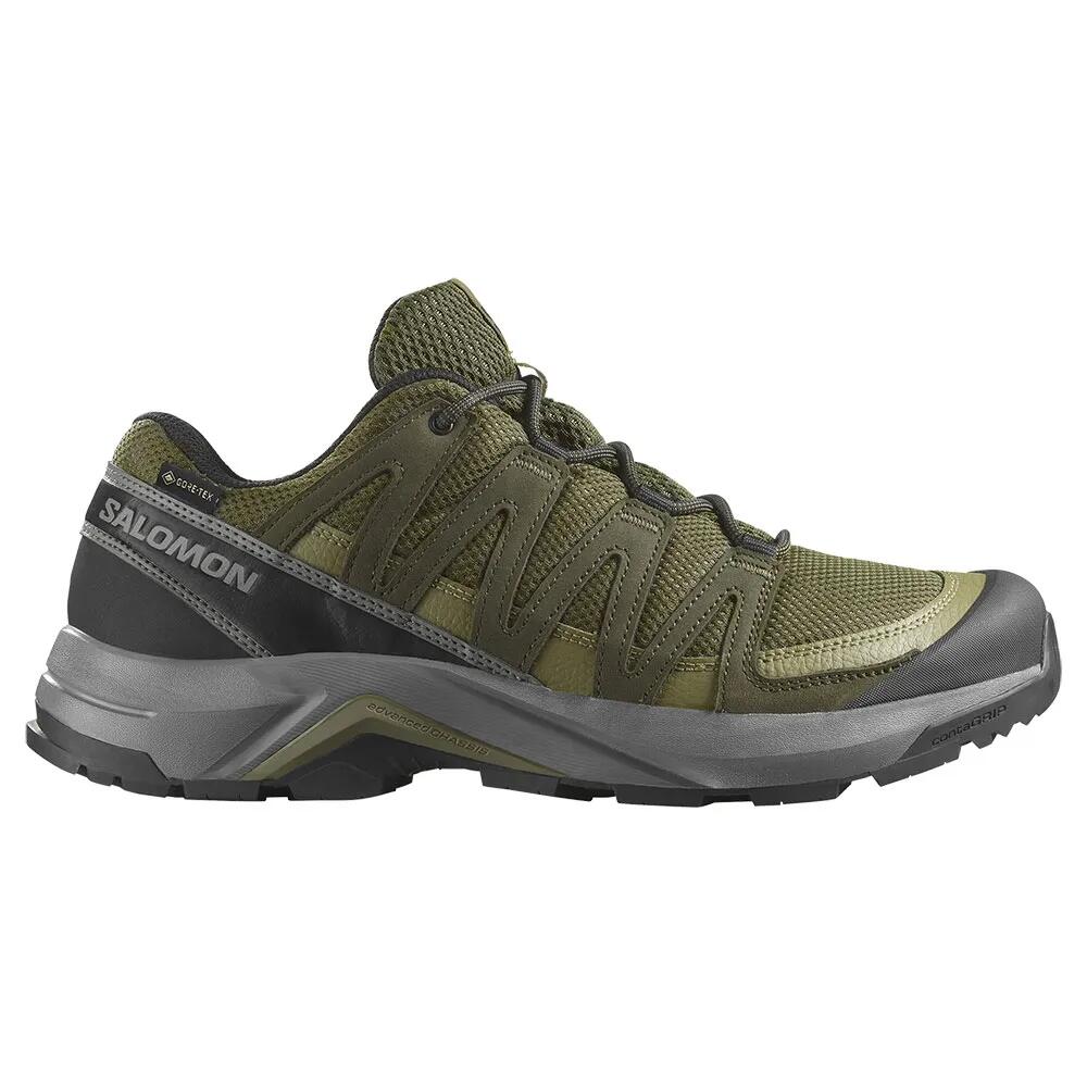 サロモン X-アドベンチャー リコン ゴアテックス ハイキング シューズ （ OliveNight/MartiniOlive/Pewter ） | SALOMON X-Adventure Recon gore-tex hiking shoes [t]