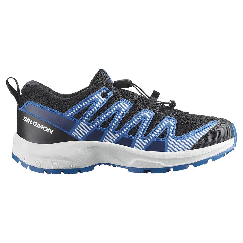 サロモン XA 労働者階級 V8 御坊っちゃん 山歩き シューズ （ Black/White/FrenchBlue ） | SALOMON XA Pro V8 Junior hiking shoes [t]
