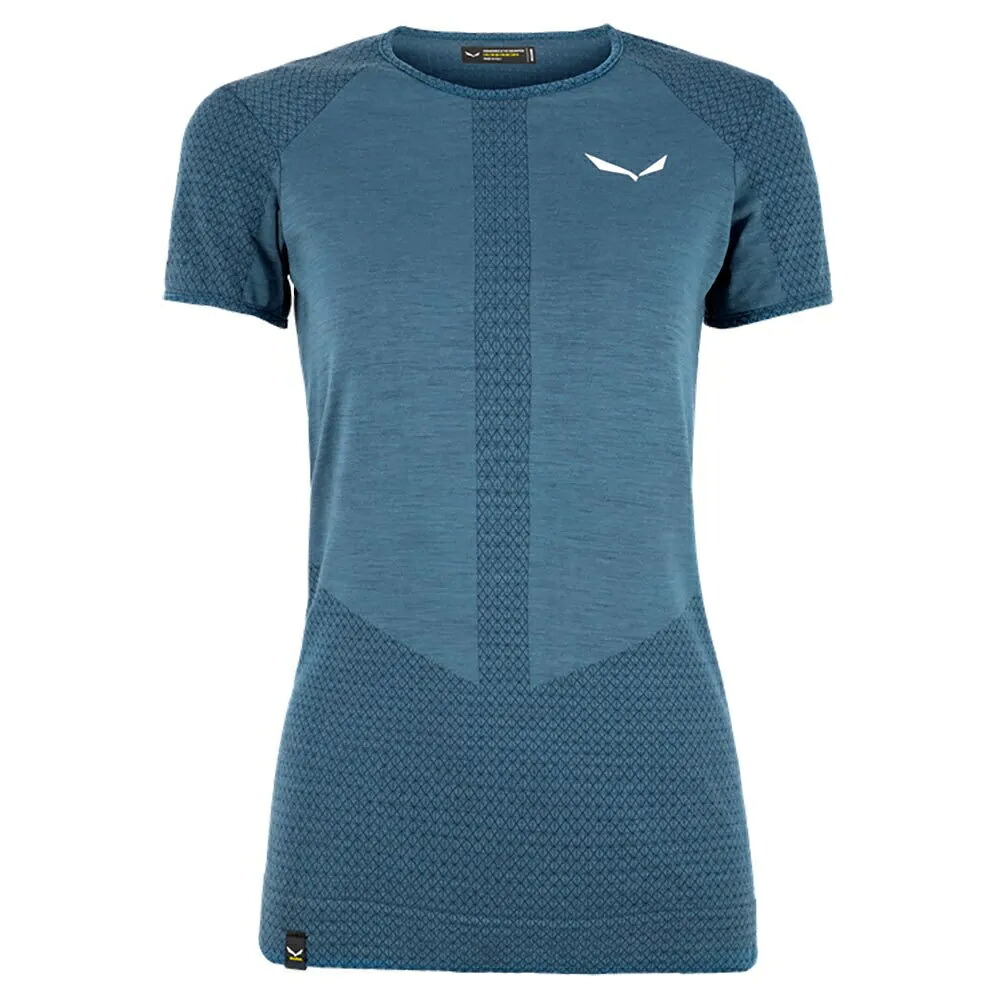 サレワ ゼブル レスポンシブ ショートスリーブ ベースレイヤー レディース （ Dark Denim ） | SALEWA Zebru Responsive Short sleeve base layer [t]