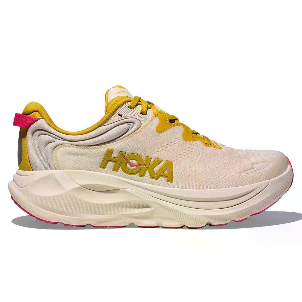 ホカ ガビオタ 6 駈けっくらシューズ レディース （ Birch/YellowGold ） | HOKA Gaviota 6 Running Shoes Women  [t]