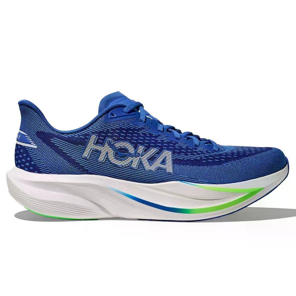 ホカ マッハ 7 駈けっくらシューズ （ CobaltBlue/NeonGreen ） | HOKA Mach 7 Running Shoes  [t]