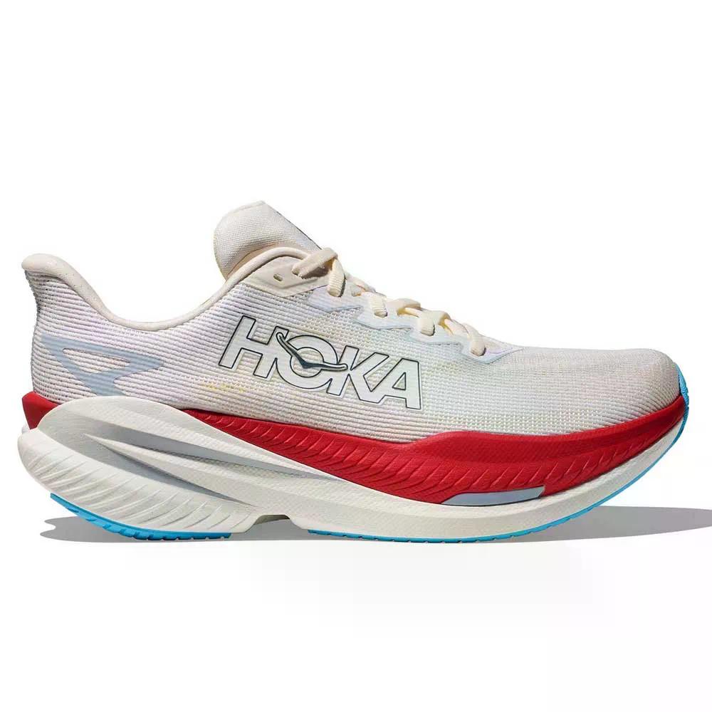 ホカ マッハ X 3 駈けっくらシューズ （ White/Alabaster ） | HOKA Mach X 3 Running Shoes  [t]
