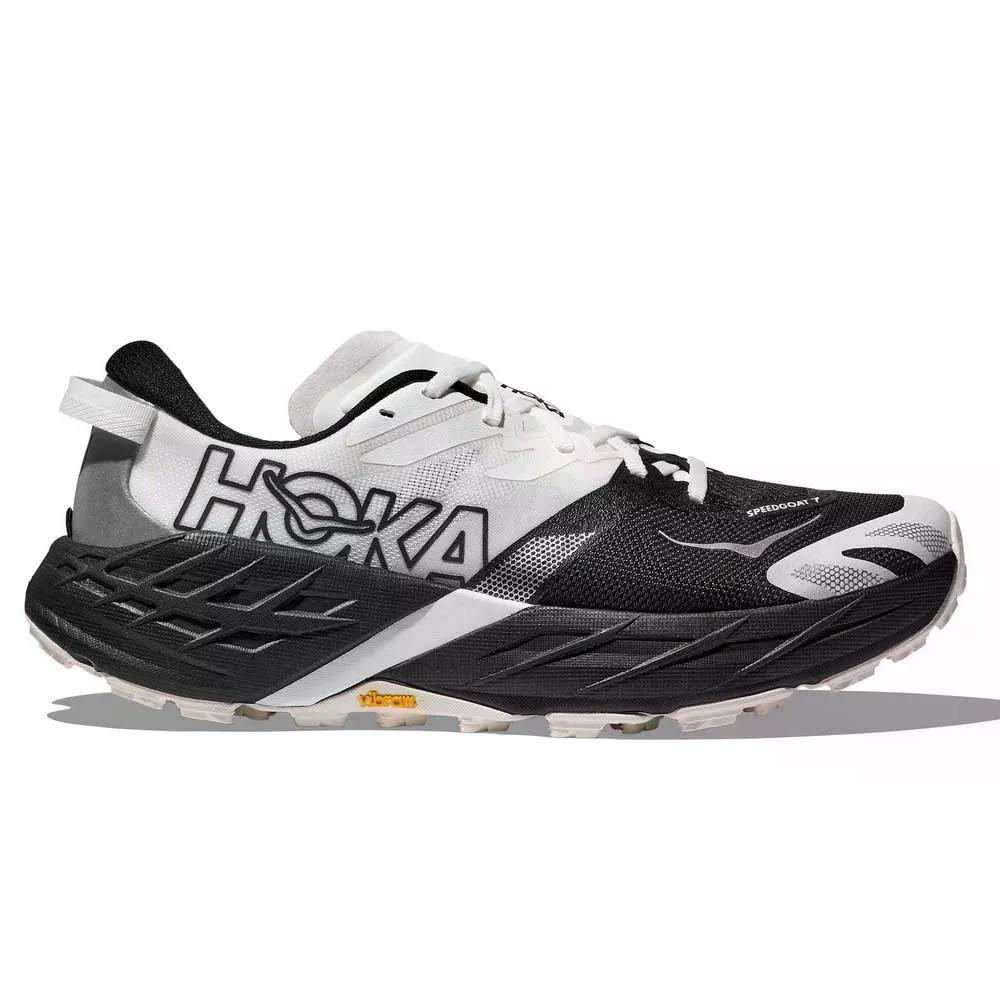 ホカ スピードゴート 7 トレイルランニングシューズ レディース （ Black/White ） | HOKA Speedgoat 7 Trail Running Shoes Women  [t]