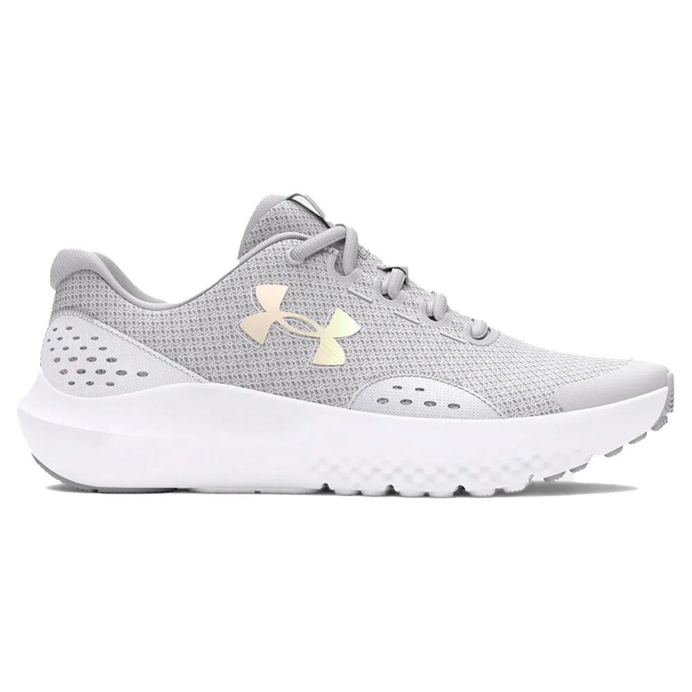アンダーアーマー GS サルゼ 4 駈けっくら シューズ  （ HaloGray/White/Irides ） | UNDER ARMOUR GS Surge 4 running shoes [t]