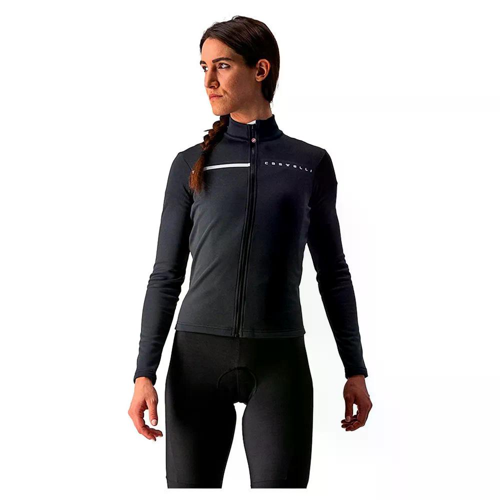 カステリ シネルジア 2 ロング捩り プルオーバー レディース （ LightBlack/White ） | CASTELLI Sinergia 2 long sleeve jersey Woman  [t]
