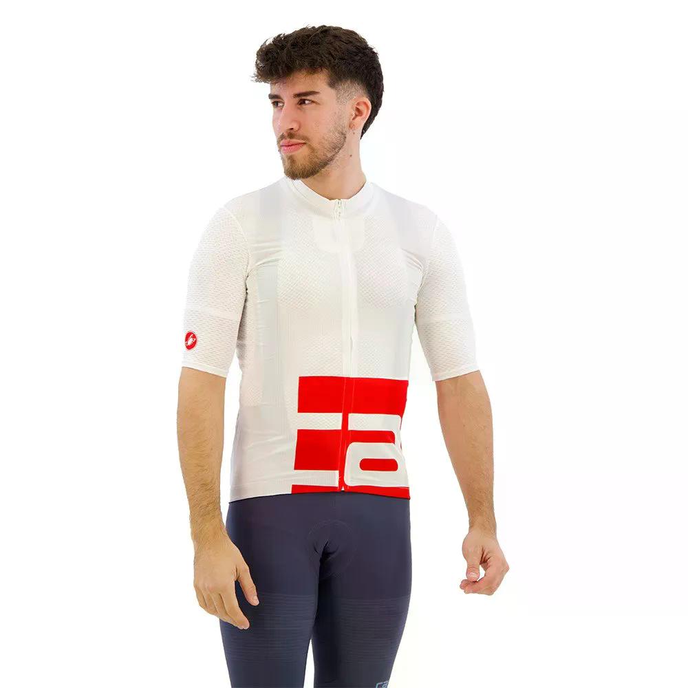 カステリ ダウンタウン ショートスリーブ ジャージ （ White/Red ） | CASTELLI Downtown short sleeve jersey [t]