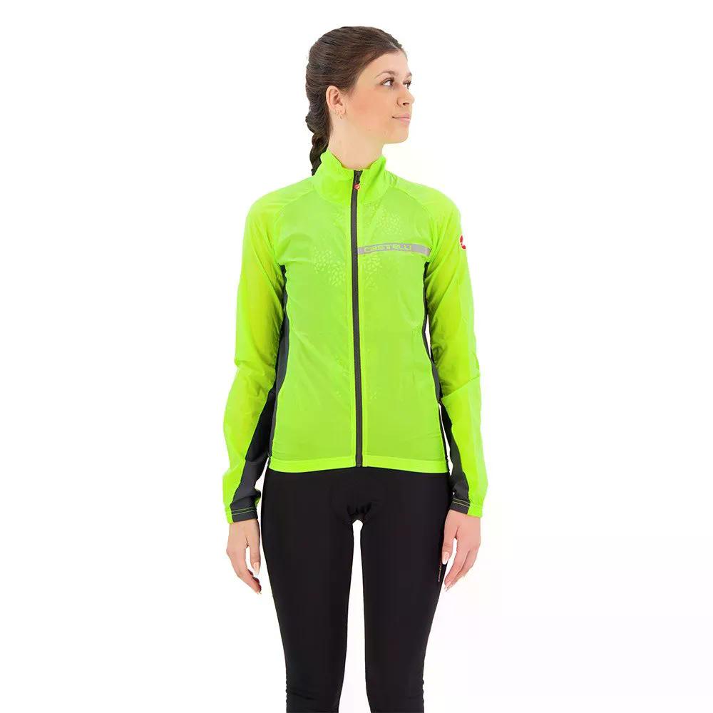 カステリ スクアドラ ストレッチ ジャケット レディース （ ElectricLime/DarkGrey ） | CASTELLI Squadra Stretch jacket Woman [t]｜クライムスワールド 店
