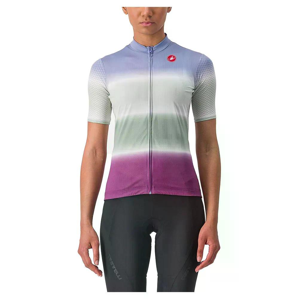 カステリ ドルチェ 遊撃手捩り プルオーバー レディース （ VioletMist/Amethyst ） | CASTELLI Dolce short sleeve jersey Woman  [t]
