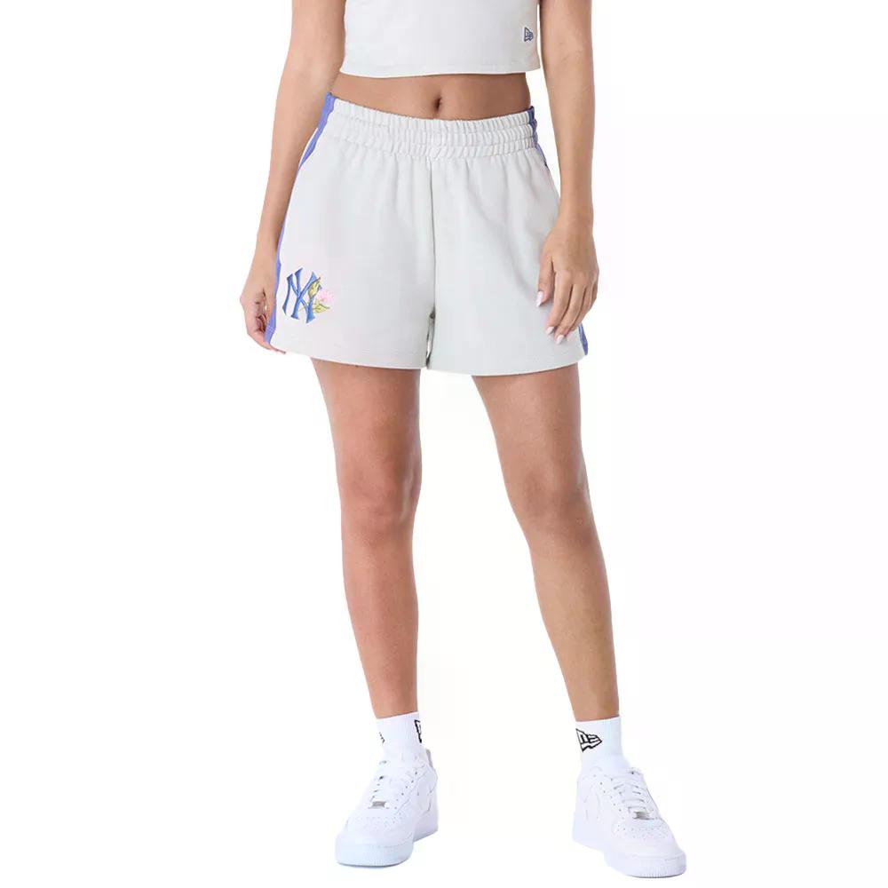ニューエラ MLB フローラル ニューヨーク ヤンキース ショーツ レディース （ LightBeige ） | NEW ERA Women's MLB Floral New York Yankees Shorts [t]｜クライムスワールド 店