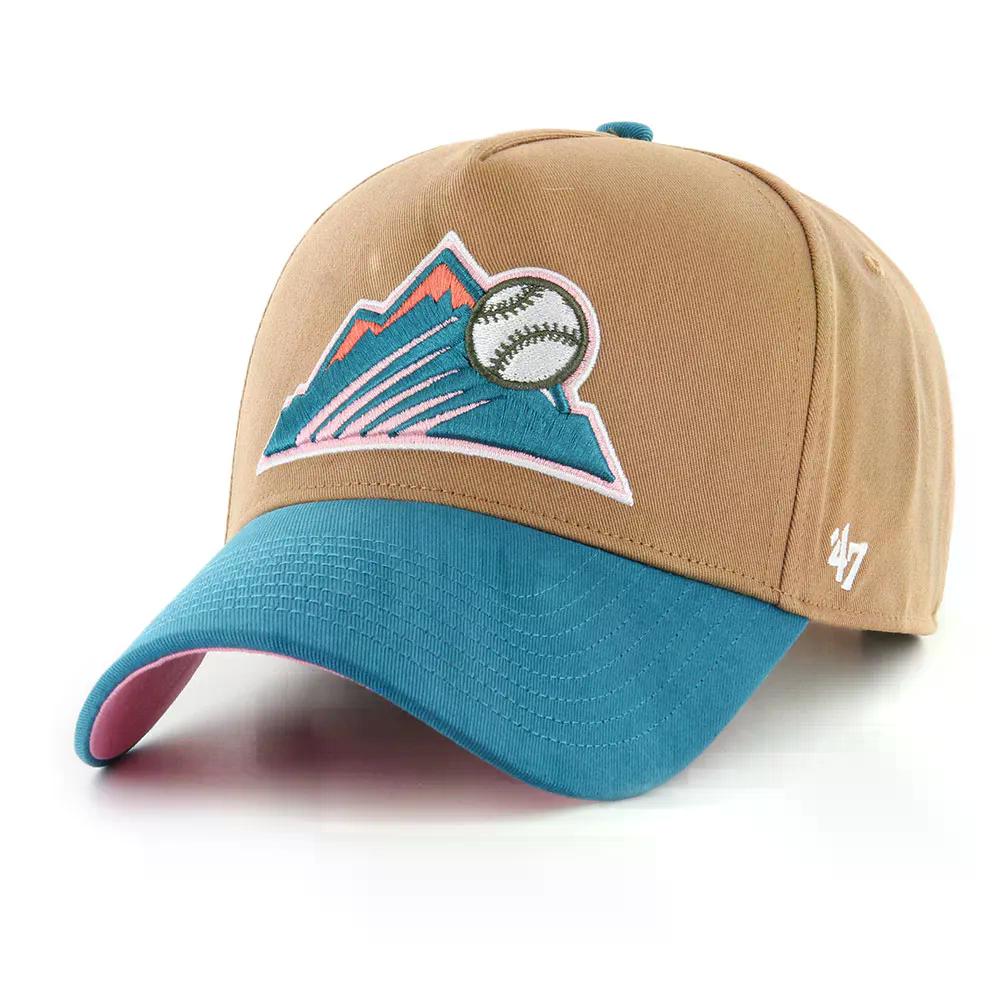 フォーティーセブン MLB コロラド ロッキーズ シュアショット TT コットン MVP DT キャップ （ Camel ） | 47 MLB Colorado Rockies Sure Shot TT Cotton MVP DT Cap  [t]