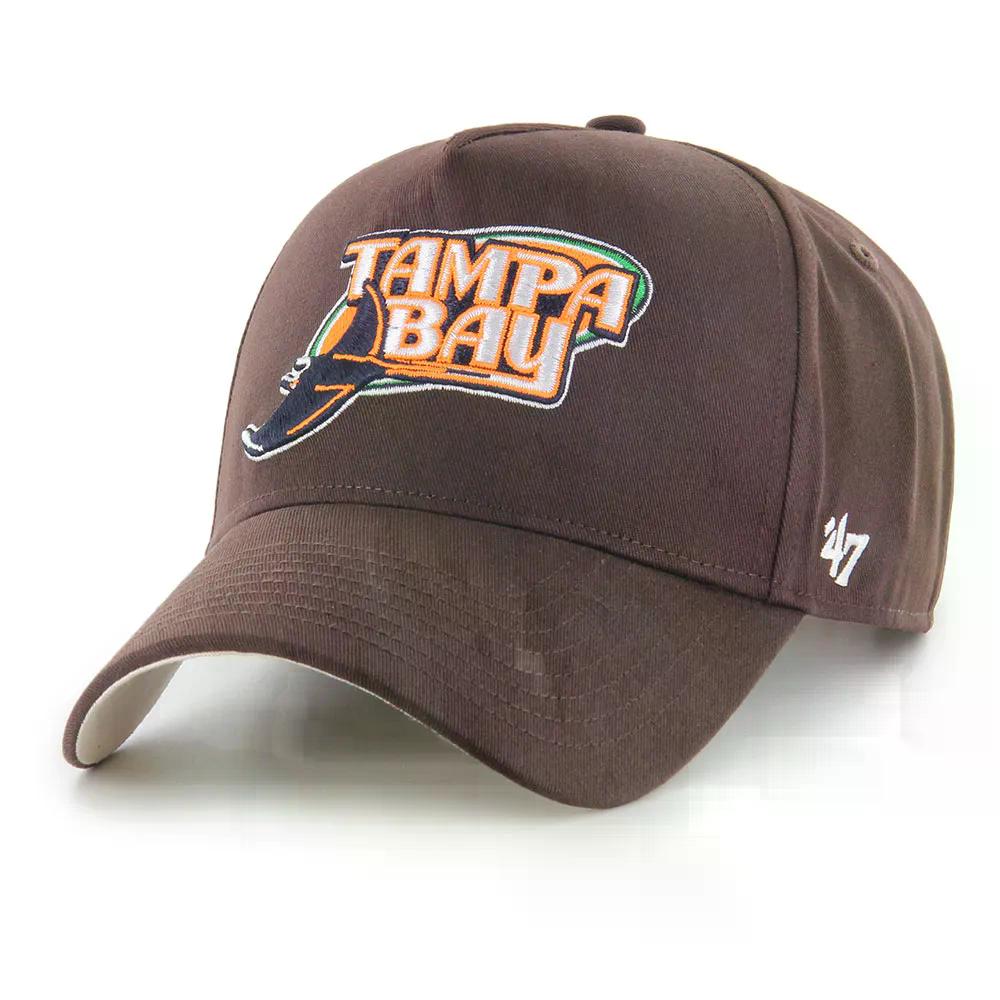 フォーティーセブン MLB タンパベイ レイズ シュアショット TT コットン MVP DT キャップ （ Brown ） | 47 MLB Tampa Bay Rays Sure Shot TT Cotton MVP DT Cap  [t]