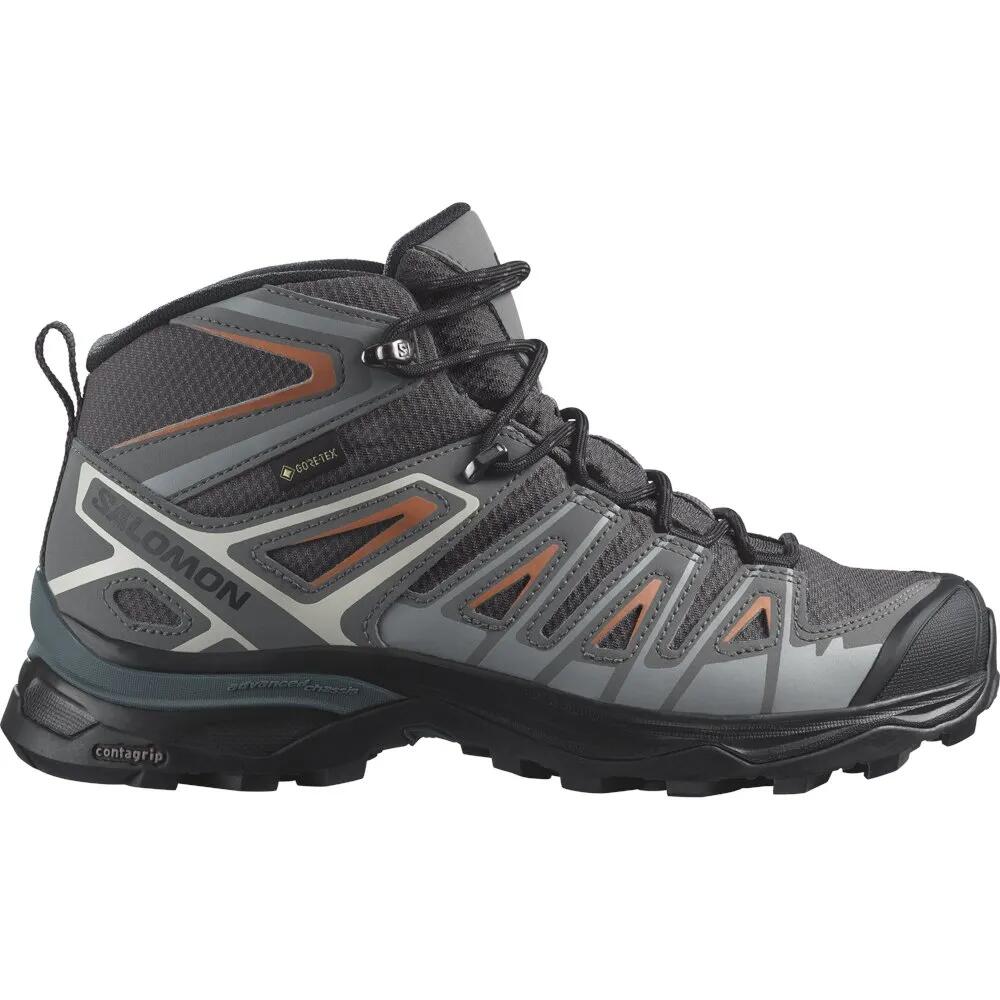 サロモン X ウルトラ ピオニア ミッド ゴアテックス レディース 山歩き シューズ （ Magnet/QuietShade/CoralGold ） | SALOMON X Ultra Pioneer Mid gore-tex Women hiking shoes [t] スポーツ・アウトドア-登山・クライミング-靴・ブーツ