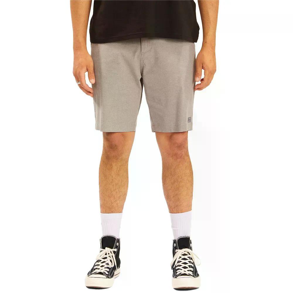 散らし広告ボン 差し交わすたき火 ミッド さる股引き （ Grey ） | BILLABONG Crossfire Mid Shorts  [t]