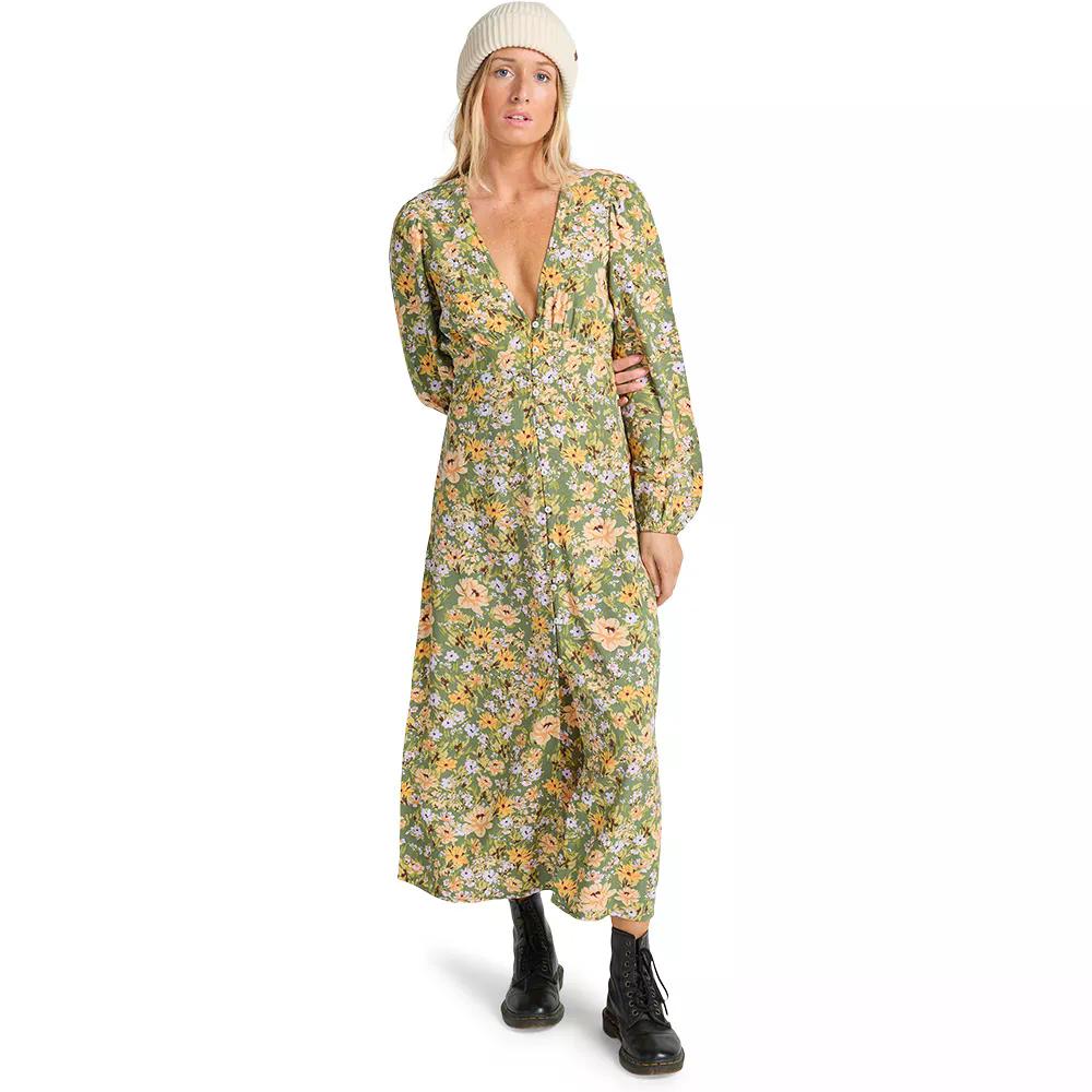 ビラボン クール ナイト ロングスリーブ マキシ ドレス レディース （ LuvArmy ） | BILLABONG Cool Night Long Sleeve Maxi Dress Woman  [t]