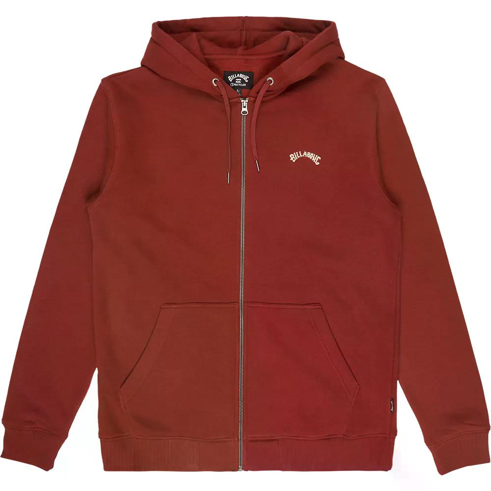 散らし広告ボン アーチ形 フルジップ トレーナー （ FiredRed ） | BILLABONG Arch Full Zip Sweatshirt  [t]