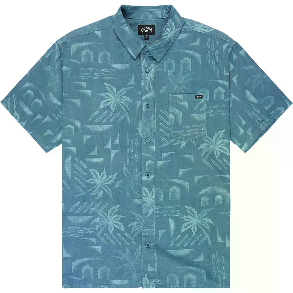 散らし広告ボン ソラナ 吊りひも 遊撃手捩り プルオーバー （ WashedBlue ） | BILLABONG Solana Cord Short Sleeve Shirt  [t]