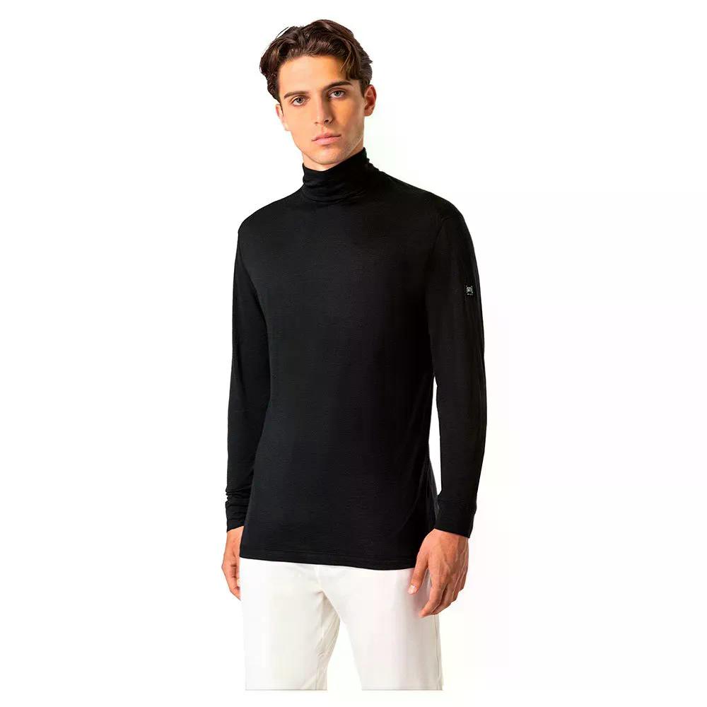 百貨店 自然的 スキーイング 渦巻き のど首 トレーナー （ JetBlack ） | SUPER.NATURAL Skiing Roll Neck sweatshirt  [t]