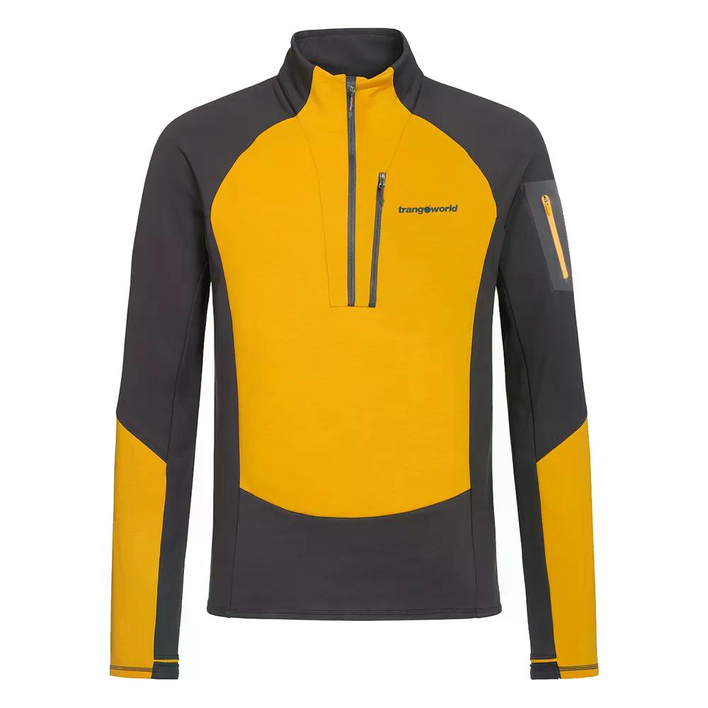 TRANGOWORLD Monch sweatshirt （ Mustard/Anthracite ） [t]