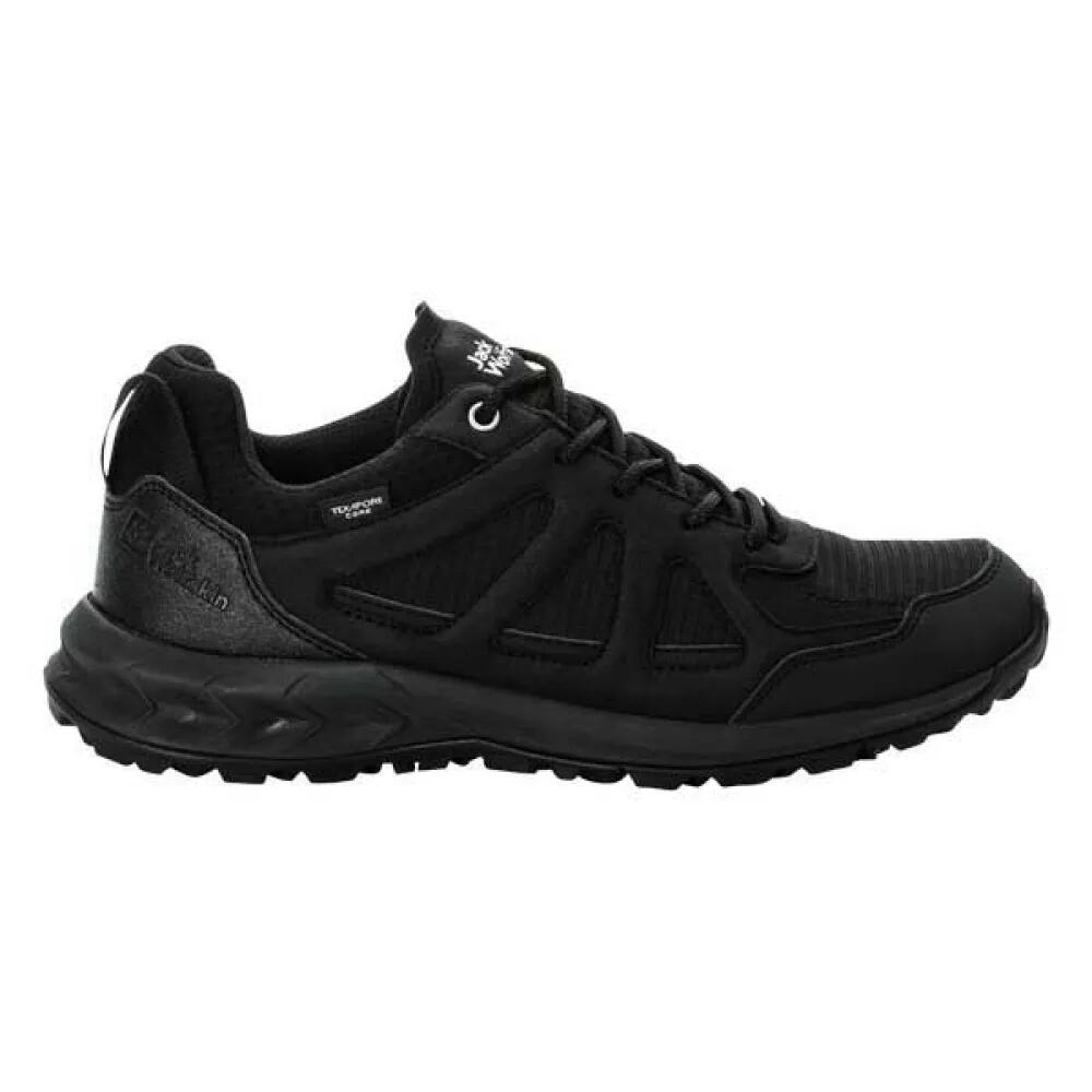 ジャックウルフスキン ウッドランド 2 テキサポール ロー ハイキング シューズ （ Black ） | JACK WOLFSKIN Woodland 2 Texapore Low hiking shoes [t]｜クライムスワールド 店 16,050円