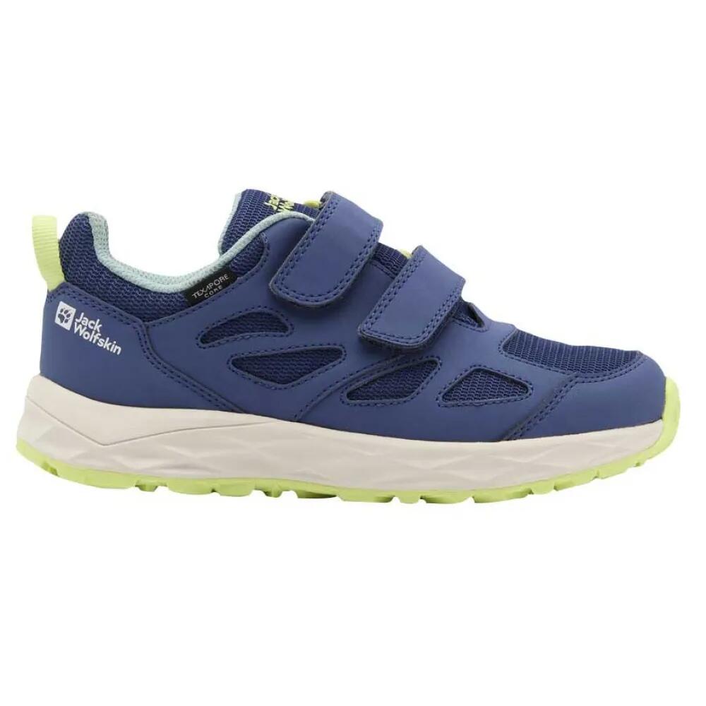ジャックウルフスキン ウッドランド 2 テキサポール ミッド ジュニア ハイキング シューズ （ EveningSky ） | JACK WOLFSKIN Woodland 2 Texapore Mid Junior hiking shoes [t]｜クライムスワールド 店 11,704円