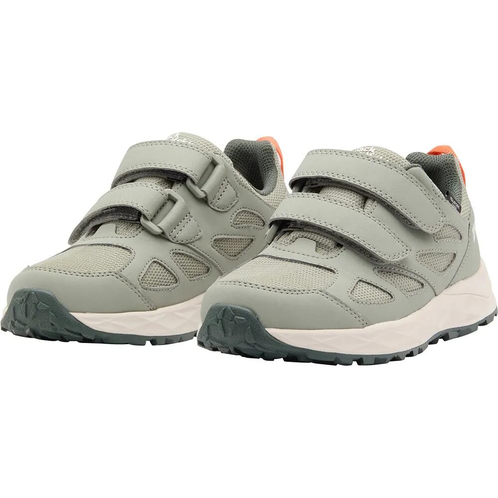ジャックウルフスキン ウッドランド 2 テキサポール ミッド 御坊っちゃん 山歩き シューズ （ MintLeaf ） | JACK WOLFSKIN Woodland 2 Texapore Mid Junior hiking shoes  [t]