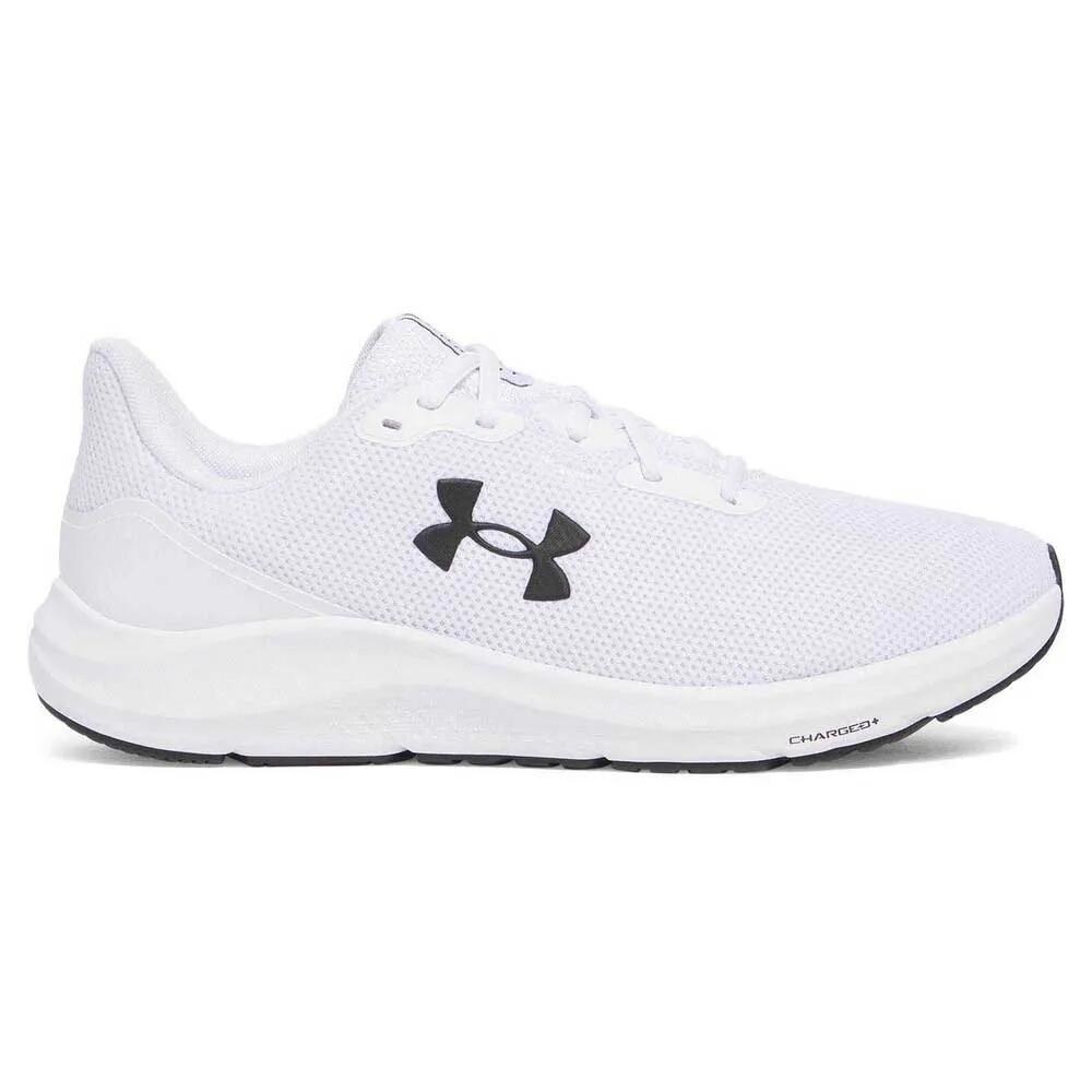 アンダーアーマー チャージド パ落下傘 4 駈けっくら シューズ （ White/White/Black ） | UNDER ARMOUR Charged Pursuit 4 running shoes [t]