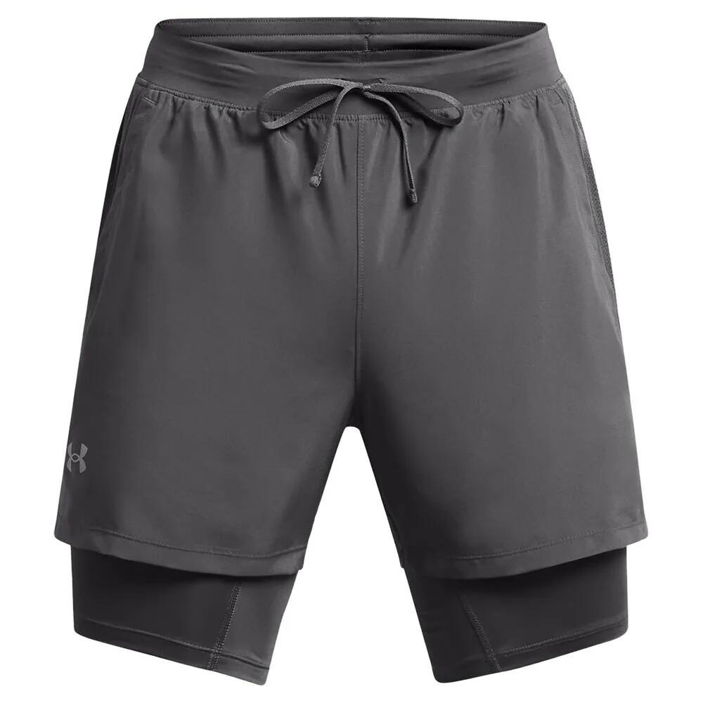 アンダーアーマー ローンチ 5インチ 2イン1 ショーツ （ Castlerock/Castlerock/Reflective ） | UNDER ARMOUR Launch 5in 2-in-1 shorts Woman [t]